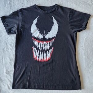 We Are Venom Shirt‎ Mens Medium Black T-shirt Marvel Comics Graphic Print Teeth
